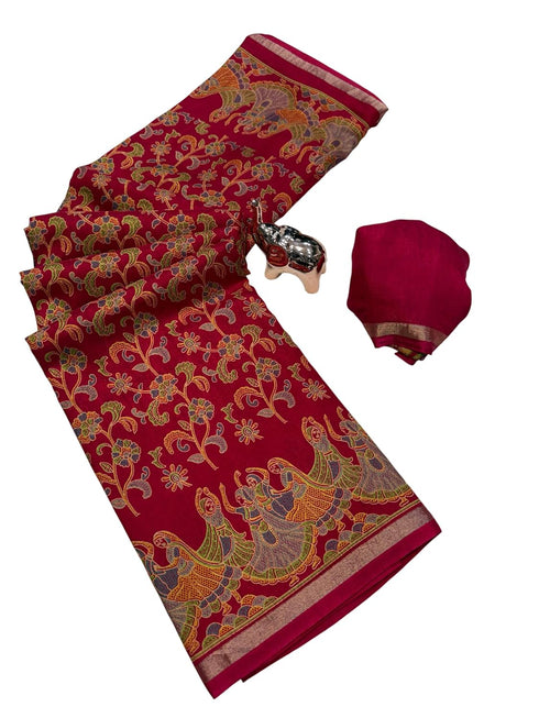 Vasthrlay Tussar Kalamkari Designer