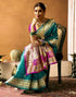 Vasthrlay Paithani Banarasi Unstitched Green Saree