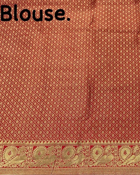 Vasthrlay Orange Saree