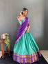 Vasthrlay Traditional Banarasi Contrasting Lemonrama