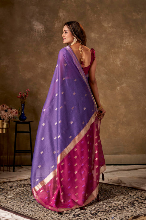 Vasthrlay Banarasi Unstitched Saree
