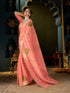 Vasthrlay Exquisite Traditional Intricate Gold Tone Saree