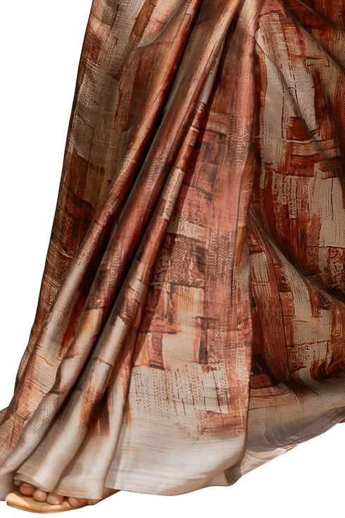 Vasthrlay Fashion Georgette Abstract Dusty Ethnic Wear