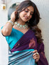 Vasthrlay Banarasi Jacquard Unstitched 3697s120n Teal