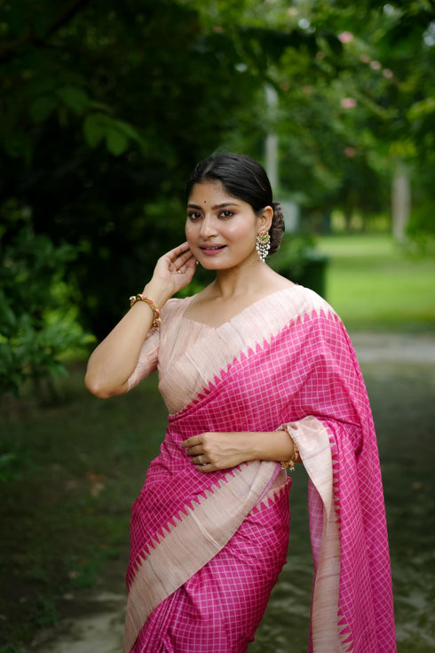 Vasthrlay Tussar Silk Saree