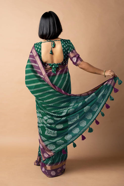 Vasthrlay Fashion Bandhani Printed Ethnic Wear