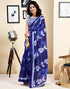 Vasthrlay Womens Printed Unstitched Dark Green Saree