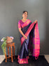 Vasthrlay Kanjivaram Traditional Contrast Included