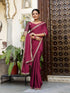 Vasthrlay Sequins Embroidery Black Saree