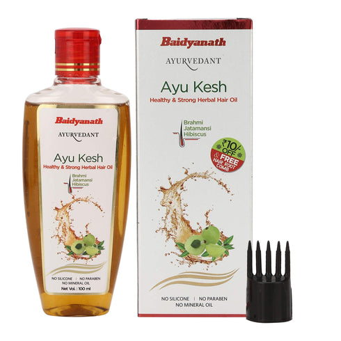 Baidyanath Ayu kesh Healthy and Strong Herbal Hair Oil