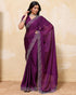 Vasthrlay Maroon Unstitched Saree
