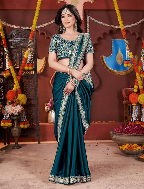 Vasthrlay Embroidered Traditional Mustard
