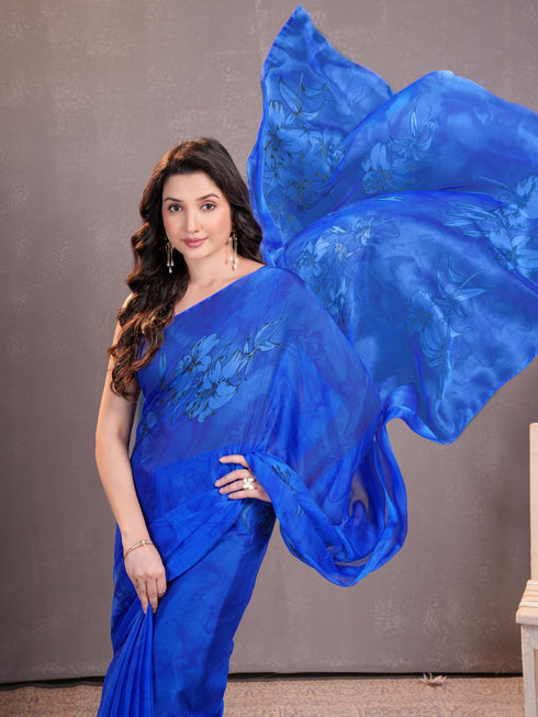Vasthrlay Chiffon Floral Saree