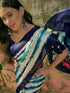 Vasthrlay Womens Printed Unstitched Beige Saree
