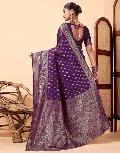 Vasthrlay Banarasi Unstitched Saree
