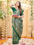 Vasthrlay Banarasi Weaving Maroon Saree