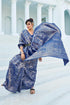 Vasthrlay Women's Kanjivaram Designer Unstitched Saree