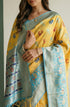 Vasthrlay Yellow Unstitched Saree
