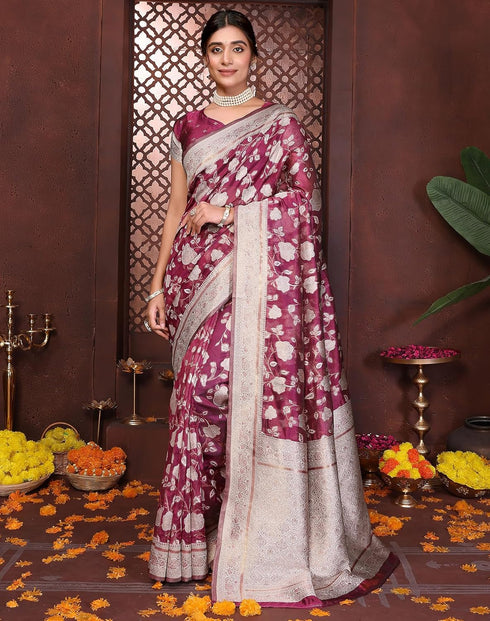Vasthrlay Kanjivaram Banarasi Wedding Sari Az Ys Yasmin Saree