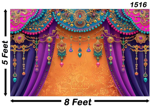 Colorful Indian Traditional Background Photography Backdrops