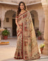 Vasthrlay Womens Printed Unstitched Purple Saree