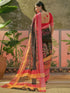 Vasthrlay Womens Printed Unstitched Beige Saree