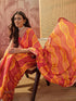 Vasthrlay Chiffon Bandhani Unstitched Purple Saree