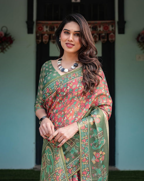 Vasthrlay Traditional Designer Off White Saree