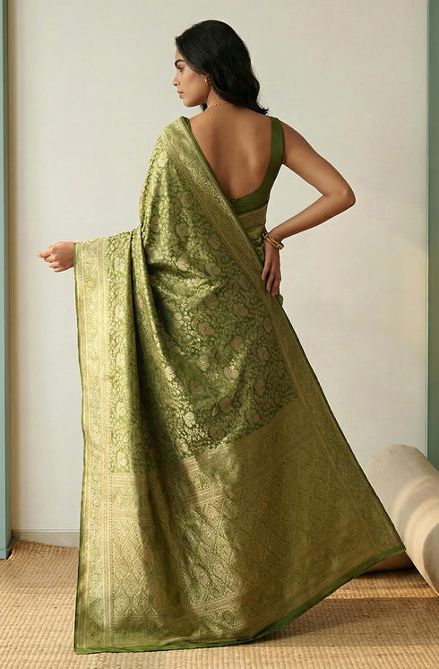 Vasthrlay Jacquard Floral Saree