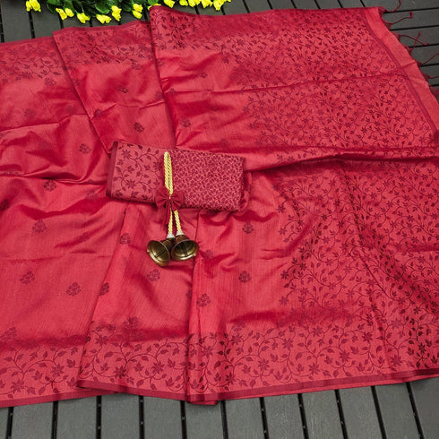 Vasthrlay Tussar Saree Floral