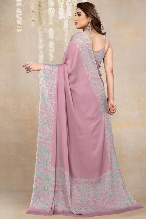 Vasthrlay Fashion Chiffon Abstrect Printed Ethnic Wear