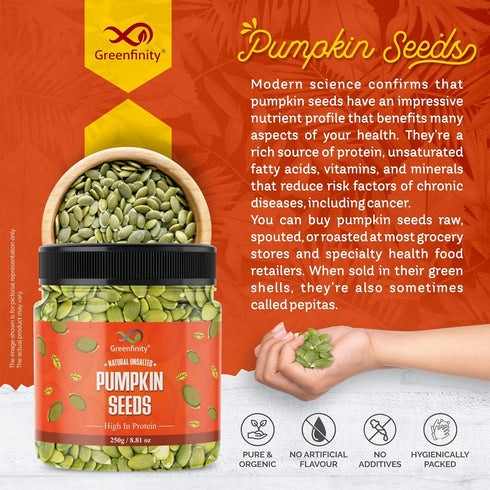 GreenFinity Premium Raw Pumpkin Seeds (Pepita)