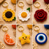 Handmade Crochet Keychain Set of 6