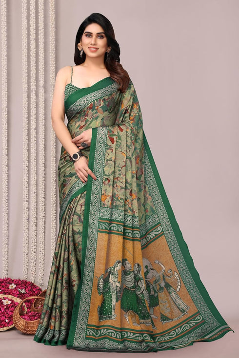 Vasthrlay Fashion Chiffon Printed Ethnic Wear