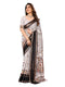 Vasthrlay White Sequins Unstitched Saree