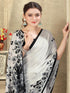 Vasthrlay Womens Printed Unstitched Mauve Saree