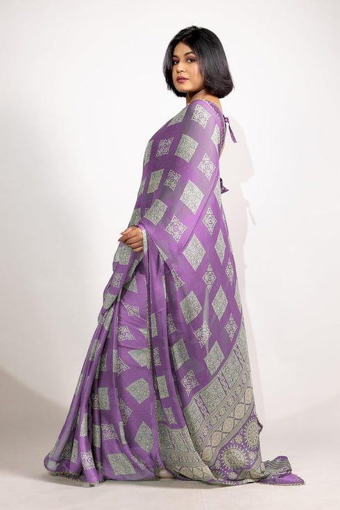 Vasthrlay Fashion Chiffon Printed Ethnic Wear