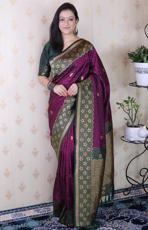 Vasthrlay Kanjivaram Unstitched Blouse Ethnic Wear