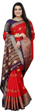 Vasthrlay Banarasi Purple Pink Ethnic Wear