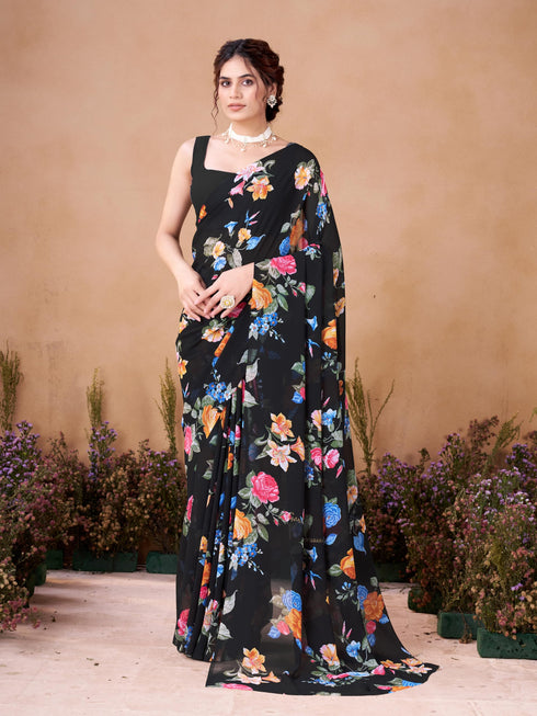 Vasthrlay Georgette Printed Saree