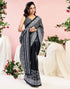 Vasthrlay Womens Printed Unstitched Green Saree