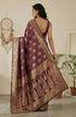 Vasthrlay Purple Jacquard Saree
