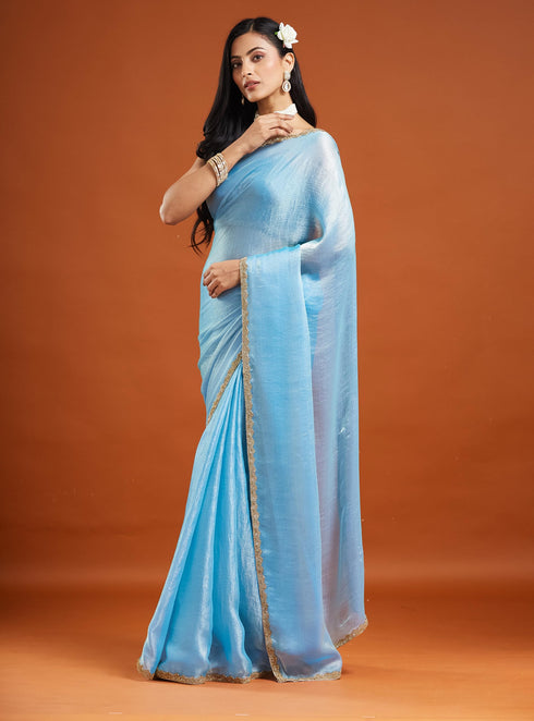 Vasthrlay Border Unstitched Saree