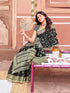 Vasthrlay Womens Printed Unstitched Dusty Pink Saree