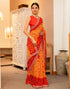 Vasthrlay Georgette Embroidery Unstitched Yellow Saree