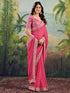 Vasthrlay Georgette Embroidery Rani Saree