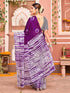 Vasthrlay Womens Printed Unstitched Dark Green Saree