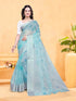 VasthrlayOrganza Printed Unstitched Rani Free Ethnic Wear