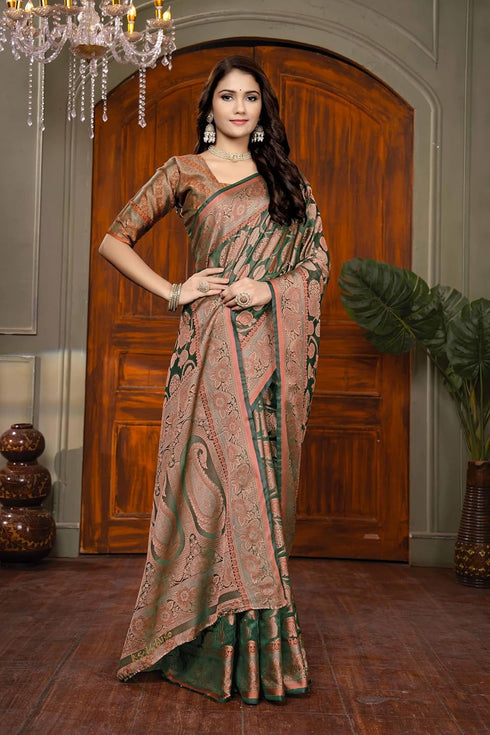 Vsathrlay Kanjivaram Banarasi Festival Wedding Ethnic Wear