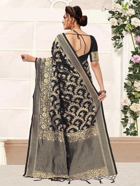 Vasthrlay Tassel Banarasi Blouse Ethnic Wear